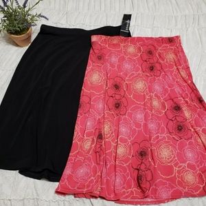 2 George Medium 8-10 Stretch Skirts